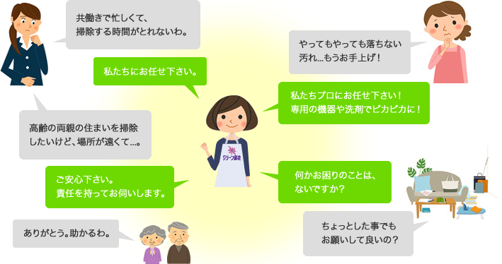 お掃除のこんなお悩みありませんか?